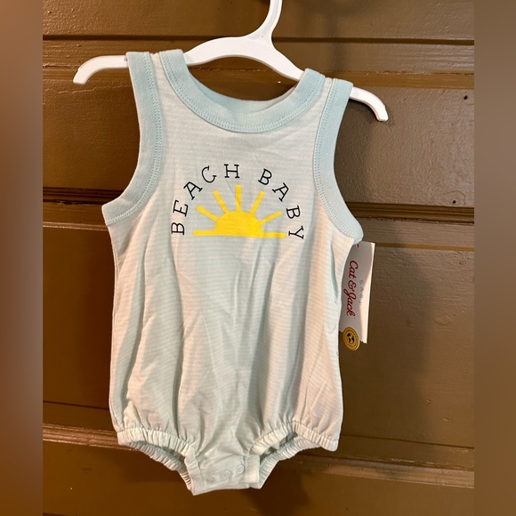 Baby Beach Baby Romper - Cat
& Jack Mint Green - Picture 1 of 3